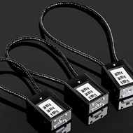 [Free Shipping] Chain Lock Iron Chain Lock Chain Chain Lock Door Padlock Long Lock Password Househol