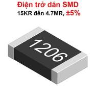 (500C) 1206 paste resistor - value 15KR to 4.7MR, ±5%