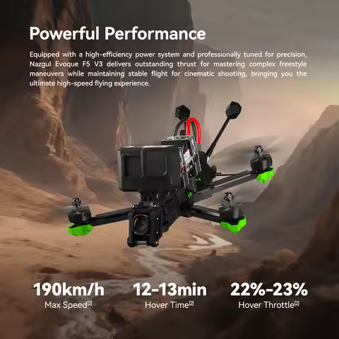 IFlight Nazgul Evoque F5 V3 O4 6S HD 5inch FPV Drone Freestyle Quadcopter with O4 Air Unit Pro
