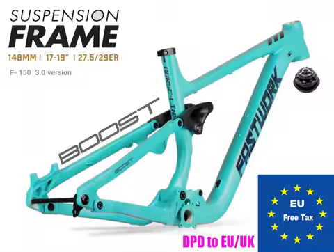 Bicycle Full Suspension Frame ENDURO Boost 148*12MM 29/27.5ER Aluminium Alloy 4 Links MTB Soft Tail 
