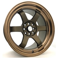 TE37-V 17 inch 9.25JJ 4X100 4X114.3 8X100/114.3 ET32 CAR SPORT RIMS CHEAP WHEELS BRONZE YS-7