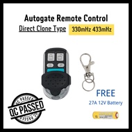 330MHz 433MHz Clone Auto Gate Wireless Remote Control