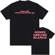 2025 New Song Breaker Call Me T-Shirt Serina Gomax Benny Blanco Printed T-Shirt I Said I Love You Fi