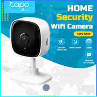 COD TP-LINK IP Camera CCTV 1080P Night Vision Tapo C100 / kamera cctv jarak jauh lewat hp sambung ke