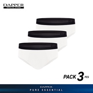 DAPPER แพ็ค 3 ชิ้น กางเกงชั้นในชาย Pure Essential ทรง Briefs
