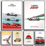 F1 Race Cars Prints Racing Motorsport Circuit Track Car Poster Wall Art Pictures Aesthetics Canvas P