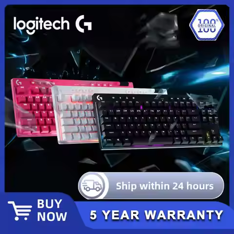 Logitech G PRO X TKL LIGHTSPEED Wireless Gaming Keyboard, Ultra-Portable Tenkeyless Design, LIGHTSYN