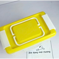 Set of 3 Boxes with 2 handles Dai Dong Tien L01002 1600ml 3800ml 7200ml (Random lid color delivery)