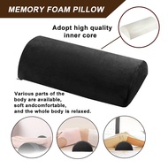 【Intimate mom】 Half Moon Bolster Semi-Roll Pillow Ankle Knee Support Elevation Back Lumbar Neck Pain Relief Memory Foam Pillow Cushion 3