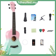 23-Inch Two-Tone Wooden Mini Guitar Beginner Ukulele 23-Inch Ukulele A