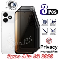 For Oppo A6c 5G 4G 3PCS Anti-Privacy Hydrogel Films For OPPO A6s A6C Oppo A 6C OPPO A6 c A6c A 6S A 