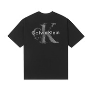 【100% Original】Calvin Klein Baju-T lelaki embroidered armband  Baju-T wanita CK+ men's T-shirt summe