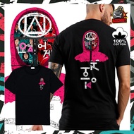 South Korea 2026100% PREMIUM COTTON SQUID GAME 6 100% Cotton Tshirt T Shirt Top Men Women Unisex Baj