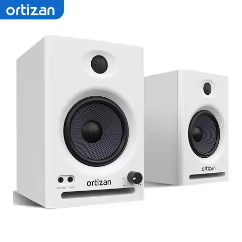 Ortizan C7 Dual-Mode 2.0 Studio Monitors, Active Monitor Speakers for Near Field Music Production, B