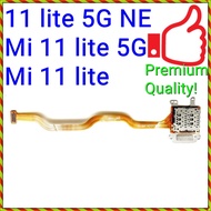 NEW ORI SIM Card Reader Slot Flex Ribbon for Xiaomi 11 lite 5G NE / Mi 11 lite / 2109119DG M2101K9AG