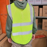 Safety vest project pocket vest + zipper + hi-vi reflective - Yellow