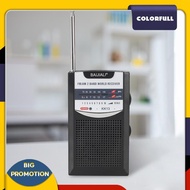 [Colorfull.sg] Outdoor Radio Telescopic Antenna Stereo Radio AM/FM Pocket Radio for Indoor Home