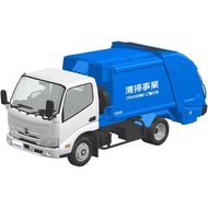 Aoshima Bunka Kyozai Aoshima Raku-Plastic Snap Kit No. 25-PK Hino Dutro Packer Car, 1/32 Scale Plast
