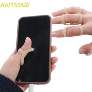 ANTIONE Finger Splint Support, Finger Cuff Waterproof Oval Finger Splint, Protector Finger Ring Sleeve Oval Skin Finger Joint Stabilizer Ache Cure