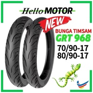 TAYAR GRT 968 TYRE BUNGA CICAK GECKO GRIP TIMSUM TS692 TUBELESS 70/90-17 80/90-17 GRT968 LC Y15 Y16 