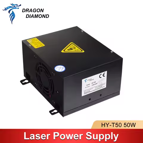 HY-T50 50W CO2 Laser Power Supply 110V/220V for CO2 Laser Tube Engraving Cutting Machine T / W Serie