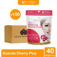 Gold Princess Acerola Cherry Plus  ยกลัง 100 ซอง (1 ซอง 40 เม็ด)