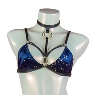 Galaxy Bra Top Blue