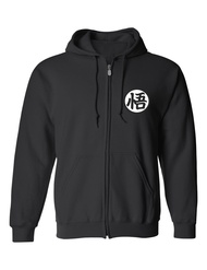 Training Symbol Full Zip Hoodie Sweatshirt Anime Cool Graphic Top