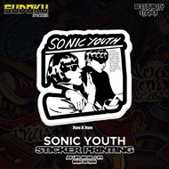 Sonic YOUTH BAND PRINTING STICKER|Band STICKER|Glass STICKER|Helmet STICKER