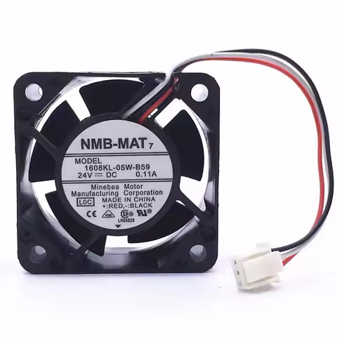 NMB-MAT 1608KL-05W-B59 DC 24V 0.11A 40x40x20mm 3-Wire Cooling Fan
