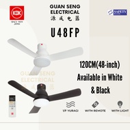 KDK U48FP DC Motor Ceiling Fan with LED Light Kit and Remote Control | Guan Seng Electrical