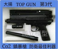 (勝立模型)大揚 TOP GUN 第3代Co2 鎮暴槍居家、店面、車最佳防衛利器。圖3~5另售歡迎來店鑑賞