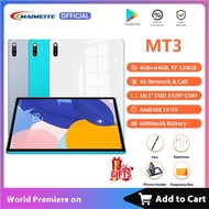 MT3 Tablet PC Hot Selling Android 10.0 Full Screen HD Screen 4GB+128GB 4G 5G Android System WiFi Dual SIM Bluetooth Connection Big Promotion Cheap Tablet Learning 5G
