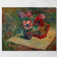 Bouquet Of Anemones Henri Lebasque hlb5 Canvas Print