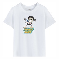 Kids AumSum TROUBLE MAKER Cartoon Print Short Sleeve T-shirt Boys Girls 100% Cotton Casual Crew Neck
