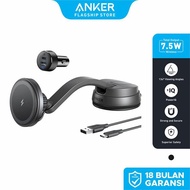 Anker 613 Magnetic Wireless Charger Car Charging Mount with 2 USB Ports Car Charger - B2930