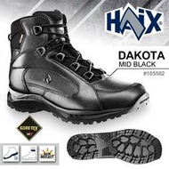 HAIX Dakota mid black 軍、警制服鞋日光反射  》GORE-TEX科技  氣侯系統.吸震系統