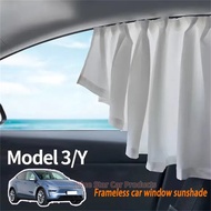 2025 Tesla Model Y Model 3 dedicated embedded track retractable sunshade, car window sunshade