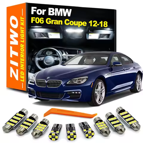 ZITWO 14Pcs Canbus Car LED Bulb Interior Indoor Light Kit For BMW 6 Series F06 Gran Coupe 640d 640i 