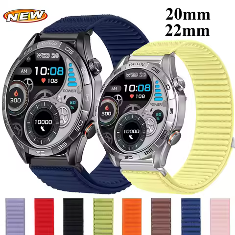 20mm 22mm Weave Nylon Loop For Haylou Solar 5/Ultra/ Neo Sport Strap For Haylou Watch 2Pro 4 4S/Hayl