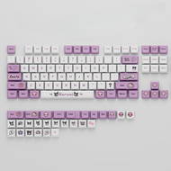 [Luann] Sanrio น่ารักอะนิเมะ Kuromi Keycap การ์ตูนสไตล์ปุ่มกด PBT  ต้นฉบับคีย์บอร์ดแบบกลไกน่ารักอุปก
