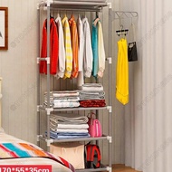 GANTUNGAN Square ColthRack Stand Hanger Storage Rack Stacking Rack Hanger Multifunction Rack Clothes