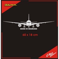 Boeing 787 Dreamliner airplane cutting sticker