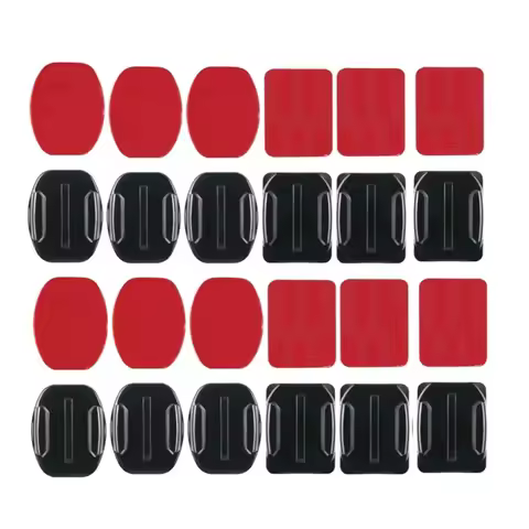 For GoPro Hero 12 Helmet Adhesive Sticky Mounts Flat Curved Mount For GoPro 12 11 10 9 8 DJI OSMO Ac