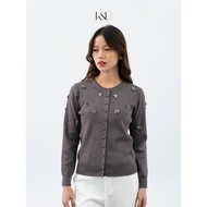 KUKAI | Estelle Cardigan - Women's Classy Knit Cardigan with Beads - Knit Cardigan Wanita ELEGAN