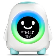 【AiBi Home】-Kids Alarm Clock, Alarm Clock for Kids, Ready to Wake Up Sleep Trainer, Colorful Night Light, Nap Timer