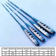 POKEE Joran Teleskopik Ultra Light 1.8m & 2.1m /6ft 7ft (IRON WIND) Udang Galah Telescopic Rod Prawn