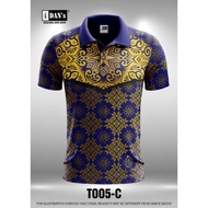 !!ใหม่!!T005 BATIK SONGKET SUBLIMATION POLO COLLAR TSHIRT