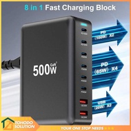 Taffware Charger USB Docking Station 8 Port Type C PD QC GaN3 500W - XSW-500W