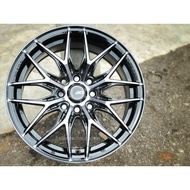 New Car Sport Rim AD WHEELS AD-F155 Flow Forming 5.1KG 15x6.5J 8x100/114.3 ET38 BE-PB - READY STOCK